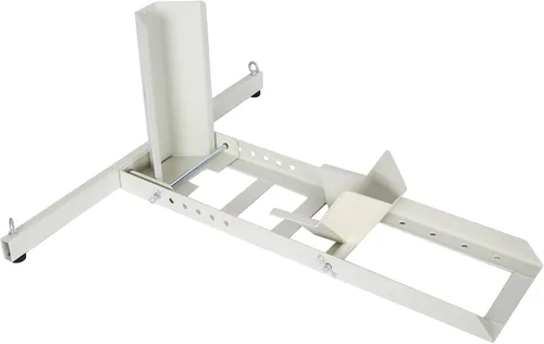 Miniatura 2 de Soporte ajustable para rueda de motocicleta, capacidad de 1800 libras, soporte de motocicleta resistente con 4 juegos de amarre, remolque de Blanco