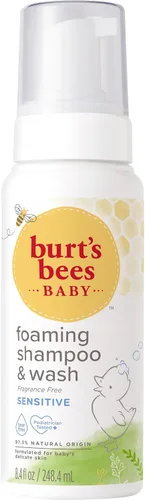 Miniatura 7 de Burt's Bees Jabón y champú espumoso para bebés sensibles, sin fragancia, sin lágrimas, probado por pediatras, 97.5% de origen natural, 258,9 ml