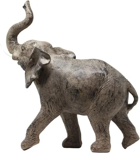 Miniatura 10 de Seraphic Estatua de Elefante Africano Grande de 13", Regalos para Mujeres, Escultura de Decoración de Elefante Grande con Trompa Levantada