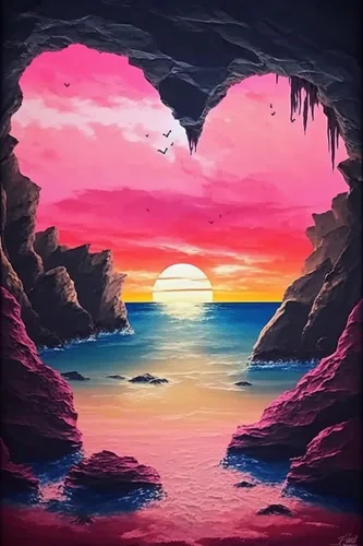 Miniatura 13 de Kits de pintura de diamantes de imitación coloridos Aurora Borealis, maravilloso mundo completo redondo de piedras preciosas de diamantes