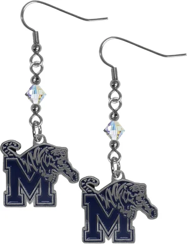 Miniatura 19 de Siskiyou Sports Pendientes colgantes de cristal de la NCAA