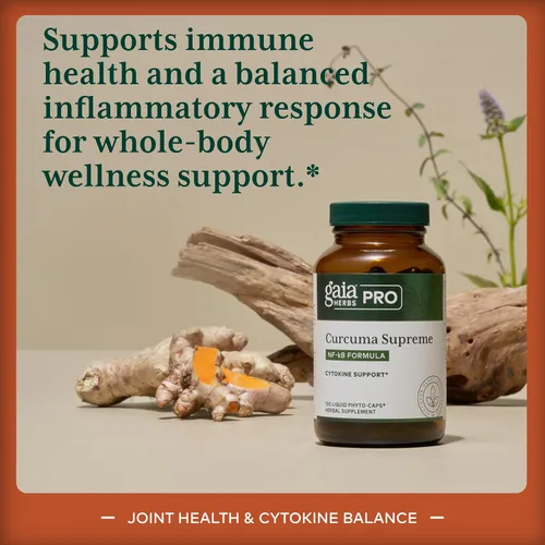 Miniatura 3 de GAIA HERBS PRO Curcuma Supreme - Suplemento de apoyo a la salud inmunológica - Suplemento de cúrcuma con extracto de fruta de pimienta negra
