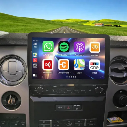 2+32G CarPlay Car Stereo Radio GPS para Ford F150 2009 2010 2011 2012 2013 2014, 9 pulgadas soporte inalámbrico Carplay Android Auto WiFi GPS