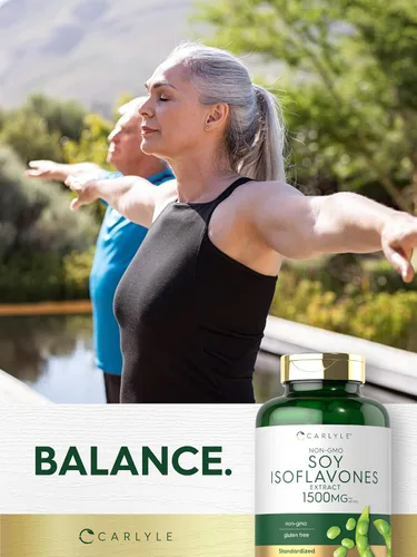 Miniatura 7 de Carlyle Isoflavonas de soja para mujeres y hombres 200 cápsulas Suplemento de extracto sin OMG, sin gluten