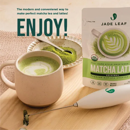 Miniatura 6 de Jade Leaf Matcha - Batidor eléctrico de matcha y espumador de leche - Preparación estilo barista para té verde espumoso y lattes - Gran idea
