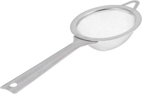 Colador de acero inoxidable Colador de malla de té Colador de cocina Colador de tamiz de cocina Cuchara ranurada Manchador de acero inoxidable