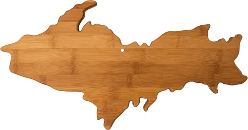 Miniatura 23 de Tabla para cortar y servir modelo Alabama de Totally Bamboo, de bambú 100%, para cocina y entretenimiento, Alabama, Marrón