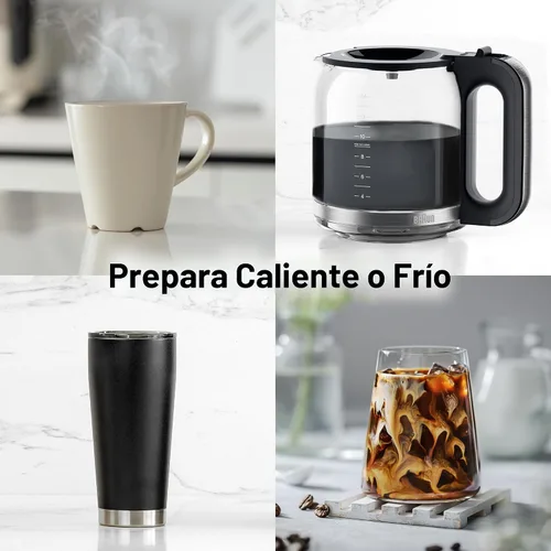 Miniatura 4 de Braun PureFlavor Cafetera programable de 14 tazas – Velocidad de preparación rápida, pantalla táctil, modos Bold y Brew-Over-Ice, jarra FlavorCarafe