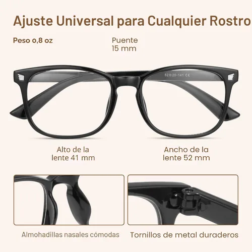 Miniatura 5 de Gaoye - Paquete de 3 anteojos de bloqueo de luz azul, falsos, cuadrados, de moda, anti rayos UV, para computadora, juegos, para mujeres/hombres