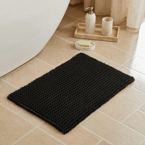 Miniatura 97 de Triohero Tapete de baño con diseño de gofre, tapete de baño pequeño y bohemio, antideslizante, lavable, ultra suave, súper absorbente, de secado