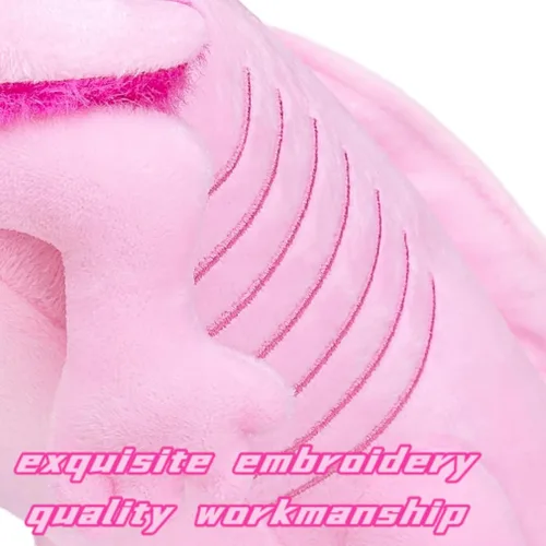 Miniatura 7 de FRANKIEZHOU Animal de peluche realista de ajolote rosa de 19 pulgadas, juguete de peluche de ajolote, animales de peluche de San Valentín, peluche