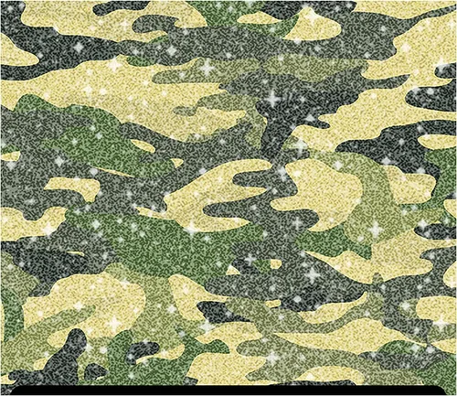 Miniatura 10 de Camuflaje Estampado Glitter HTV (13.33" x 12") - Camuflaje Azul