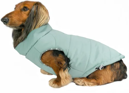 Miniatura 11 de DJANGO Abrigo acolchado reversible para perro – Chaqueta cálida de invierno para perro y abrigo aislante repelente al agua con agujero para arnés