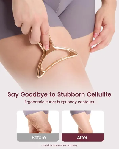 Miniatura 3 de lifechill Masajeador de drenaje linfático y herramientas de masaje anticelulitis para esculpir el cuerpo, gua sha de metal y raspador muscular