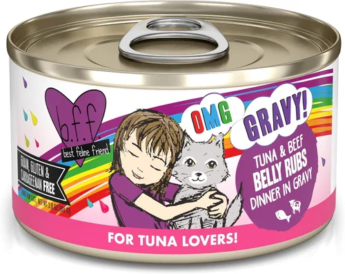 Miniatura 23 de Weruva B.F.F. OMG - Best Feline Friend Oh My Gravy!, Chicken Cloud 9 con pollo en salsa, lata de 2.8 onzas (paquete de 12)