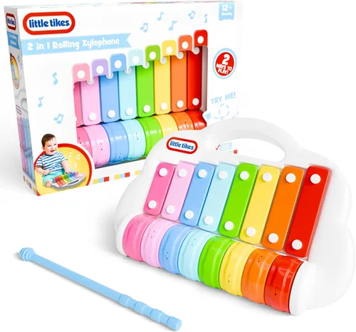 Lollipop Little Tikes - Juguete xilófono 2 en 1 para niños pequeños, gira para tocar diferentes melodías - Diversión musical para niños pequeños