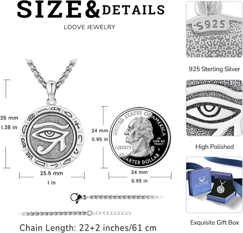 Miniatura 71 de Collar de pentagrama de plata de ley con triple luna, diosa celta, nudo celta, nudo de brujas, Ankh, sol y luna, Hécate, lilith, Santa Muerte
