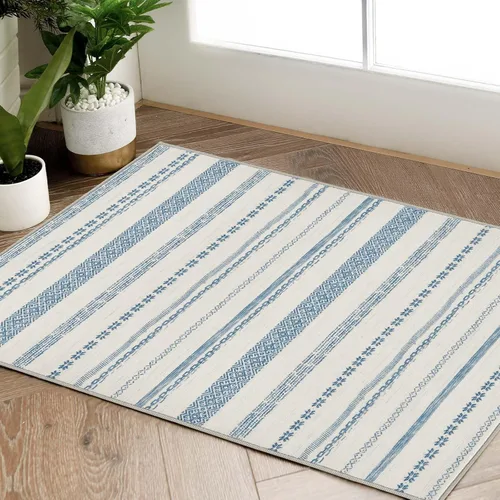 Miniatura 22 de jinchan Boho 2x3 Rugs for Entryway - Moroccan Machine Washable Doormat Soft Bohemian Small Throw Rug Non-Slip Carpet for Entrance Kitchen Laundry