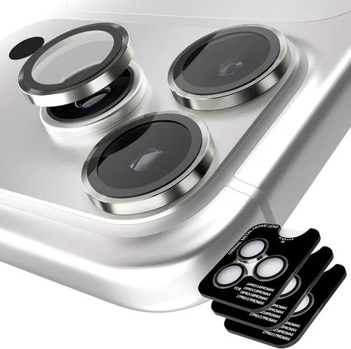 Miniatura 52 de Orzero Protector de lente de cámara compatible con Samsung Galaxy S25, bandeja de instalación de un solo paso, cubierta de vidrio con anillo