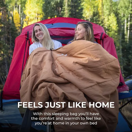 Miniatura 7 de TETON Sports Deer Hunter Sleeping Bag, Warm and Comfortable Camping Sleeping Bag, Teton Tough Canvas Shell for Camping, Hunting, and Cold Weather
