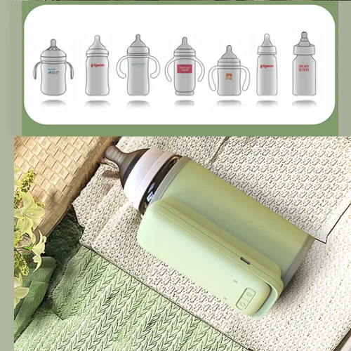 Miniatura 4 de Calentadores de biberones portátiles – Calentador de biberones recargable por USB, calentador de biberones para viajes con pantalla digital, batería