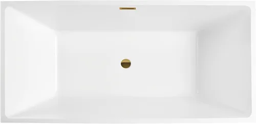 Miniatura 6 de Vanity Art Bañera independiente acrílica de 67 x 32 pulgadas Bañeras de mejoras para el hogar con diseño contemporáneo para remojo y baño