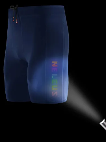 Miniatura 5 de NELEUS Paquete de 3 pantalones cortos de compresión para correr con bolsillos para hombre