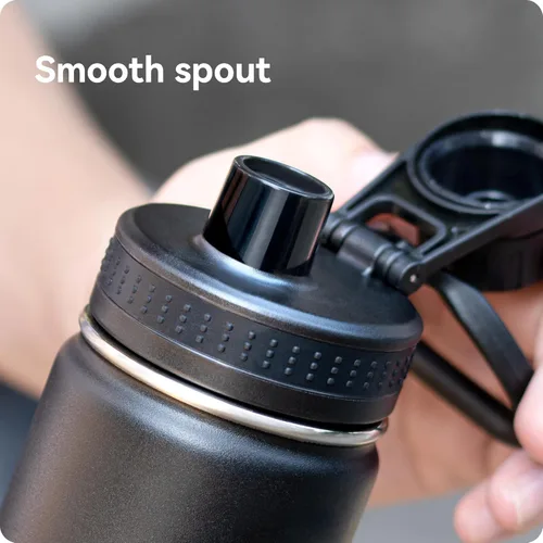 Miniatura 2 de Replacement Spout Lid for Hydro Flask Wide Mouth Bottles (12/16/18/22/32/40/64oz) – 2.28" Leak-Proof Sports Cap Accessory, Secure Fit Negro paquete