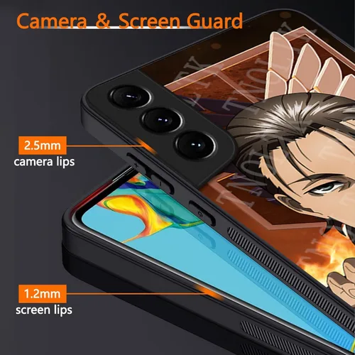 Miniatura 5 de Funda 3D Anime Motion para Samsung Galaxy S22 de 6.1 pulgadas, a prueba de golpes, suave, antiarañazos, manga cambiable, compatible con Samsung