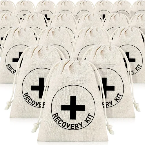 Boao Paquete de 20 bolsas de regalo, decoraciones para despedida de soltero, despedidas de soltera con cordón, suministros de boda para despedida de