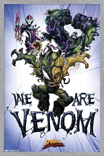 Miniatura 13 de Trends International Marvel Comics TV - Póster de pared de Spider- Man: Maximum Venom - We Are Venom, 22.375 x 34 pulgadas, versión enmarcada