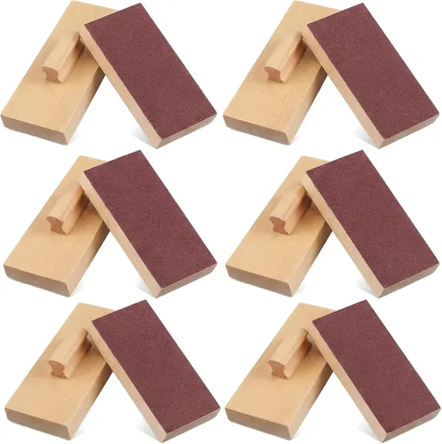 Miniatura 4 de Totority Bloques de arena de madera, instrumentos musicales, 5 pares, juguetes de percusión de madera de haya natural para niños pequeños y niños