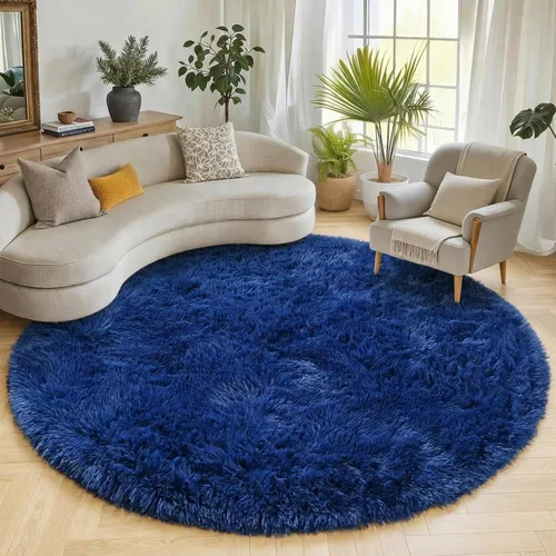 Miniatura 73 de ONASAR - Alfombra de pasillo negra de 2 x 6 pies, esponjosa, lavable, ultrasuave, afelpada, peluda, tapete para bebés, dormitorio de niños, armario