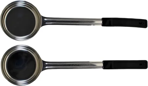 Miniatura 22 de Cuchara de acero inoxidable sólido de 4 onzas para medir y servir; cucharas de grado comercial (paquete de 2) Commercial-Grade Spoodle for