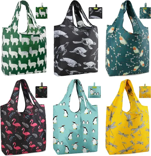 Miniatura 41 de Bolsas de la compra de animales reutilizables plegables bolsas de comestibles