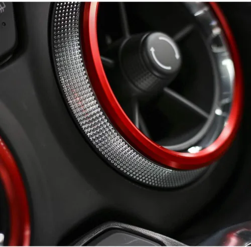 Miniatura 5 de Accesorios para Camaro Perillas de CA para salida de aire acondicionado para Chevrolet Camaro 2016-2020, aluminio rojo, 4 piezas