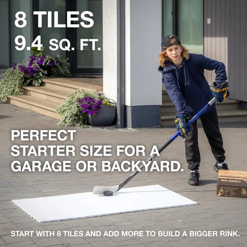 Miniatura 2 de Hockey Revolution My Puzzle Durable Flooring Tiles - Slick Interlocking Training Surface for Stickhandling, Shooting, Passing - Build Your Own