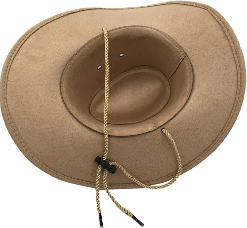 Miniatura 6 de Sandy Ting Sombrero vaquero occidental de ala ancha de fieltro sintético para hombre