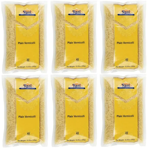 Miniatura 7 de Fideos asados Rani (fideos de trigo tostado) 12.25 onzas (12.35 oz), paquete de 6 ~ Todo natural Vegano Sin OMG Origen indio