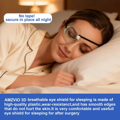 Miniatura 2 de AMZVIO Protector ocular transparente después de cirugía de cataratas, paquete de 2, parches protectores transpirables para adultos y niños, cubierta