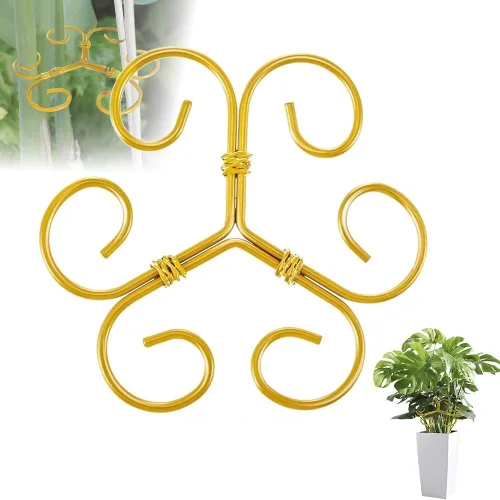 Miniatura 9 de Juego de soporte para tallos de plantas, 2025 nuevo soporte de plástico reutilizable para plantas trepadoras, enrejado de 3/6 piezas, estacas