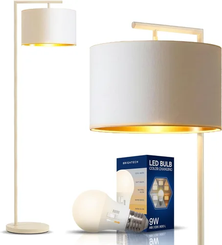 Miniatura 11 de Brightech Montage - Lámpara de pie moderna, lámpara de pie LED para salas de estar y oficinas, lámpara de pie alta para lectura de dormitorio