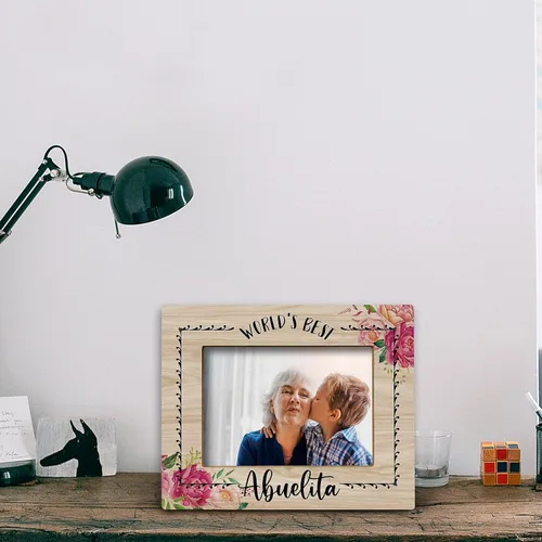 Miniatura 3 de FONDCANYON Marco de fotos Abuela, regalos para abuela, el mejor marco de fotos Abuelita del mundo de 5 x 7 pulgadas