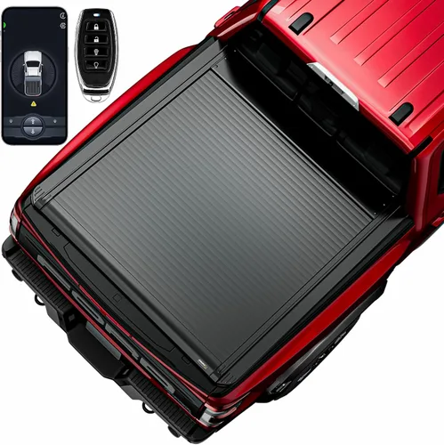 Miniatura 17 de ONINE Cubierta rígida retráctil Pull-Lock-Go para Ford Maverick 2022-2025 con caja de 4.6 pies (54.4 pulgadas), aluminio negro mate, compatible