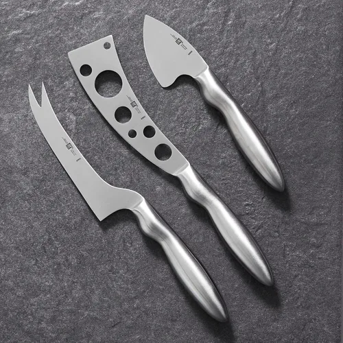 Miniatura 4 de ZWILLING Colección Juego de cuchillos de queso de 3 piezas para tabla de embutidos, juego de regalo