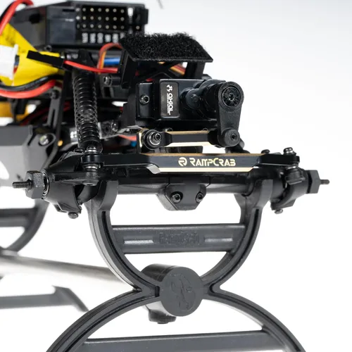 Miniatura 5 de Eslabones de dirección RC para SCX24 AX24, 2 juegos, latón de alto apriete para 1/24 RC Crawler SCX24 AX24 Bronco Deadbolt JLU B-17 Gladiator C10