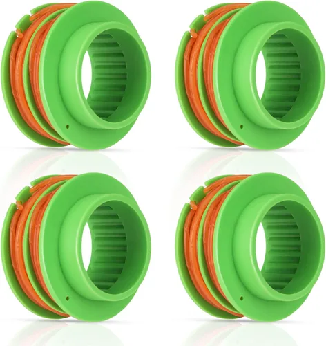 Paquete de 4 carretes de recortadora AS1300 de 0.095 pulgadas y 17 pies compatibles con EGO de 15 pulgadas ST1502SA, ST1502XY, ST1500XY, ST1504SF,