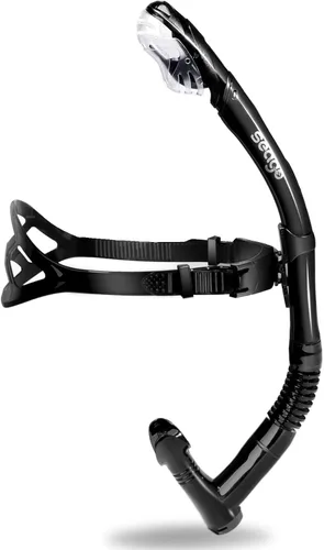 Seago Swim Snorkel for Lap Swimming, Dry Top Front Swimmer Gear for Adult Youth, Training Equipment in Pool and Open Water with Comfy Easy to Adjust