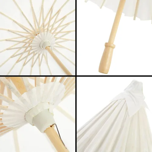 Miniatura 6 de Juvale Sombrilla de papel para manualidades (15.7 in, 6 unidades)