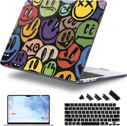 Miniatura 27 de Funda para MacBook Air 2026/2025/2024/2023 de 15 pulgadas M5 A3448/M4 A3241/M3 A3114/M2 A2941, elegante funda protectora rígida para MacBook Air